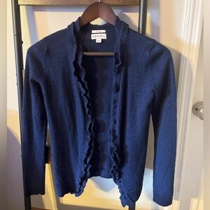Merona Wool Knit Sweater in Deep Blue